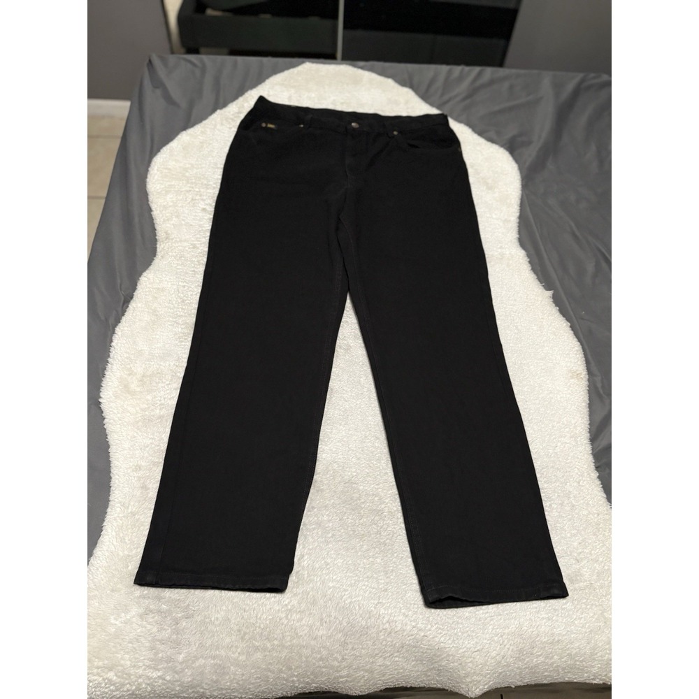 Lee Men's Black Relaxed Fit Denim Jeans Size 40x32 Cotton Pants NWOT